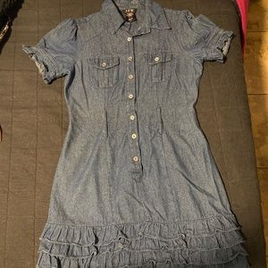 Mini jean dress